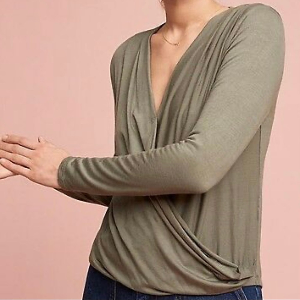 NWT Anthropologie on the road Marceau faux wraptop